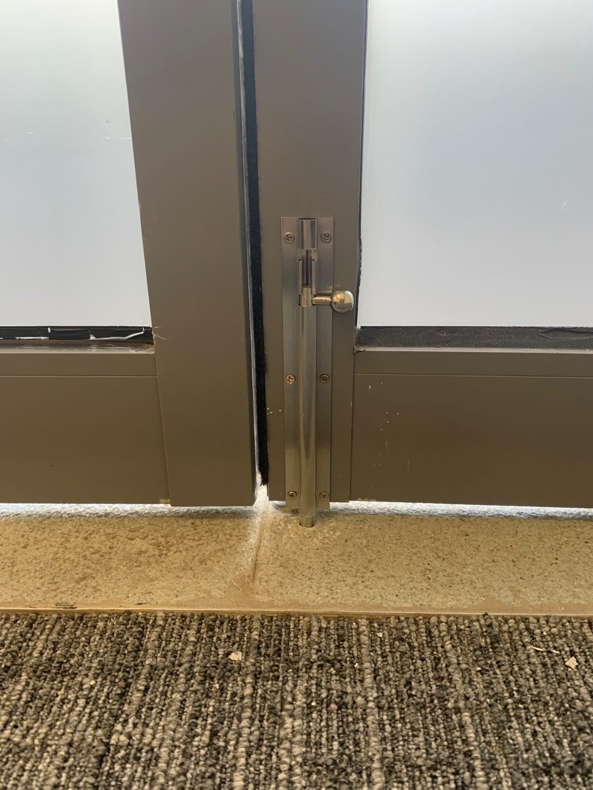 Lock and door repairs to security doors at a Lindfield polling station
