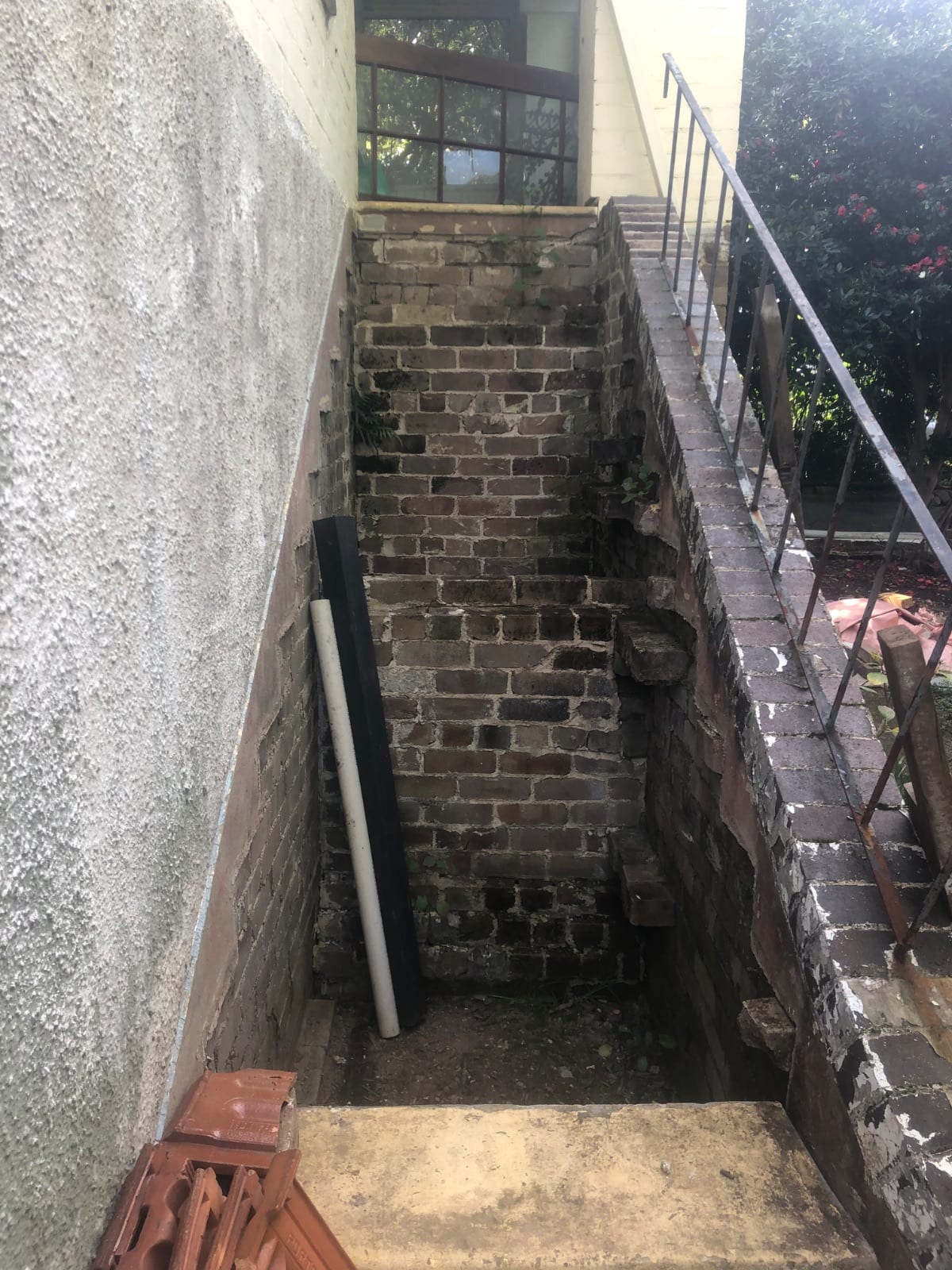Staircase rebuild in Lane Cove, concrete stair work in progress