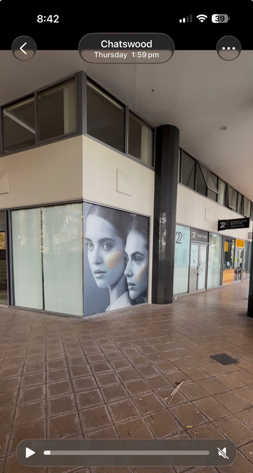 Decal signage removal and make good on a commercial tenancy in Chatswood
