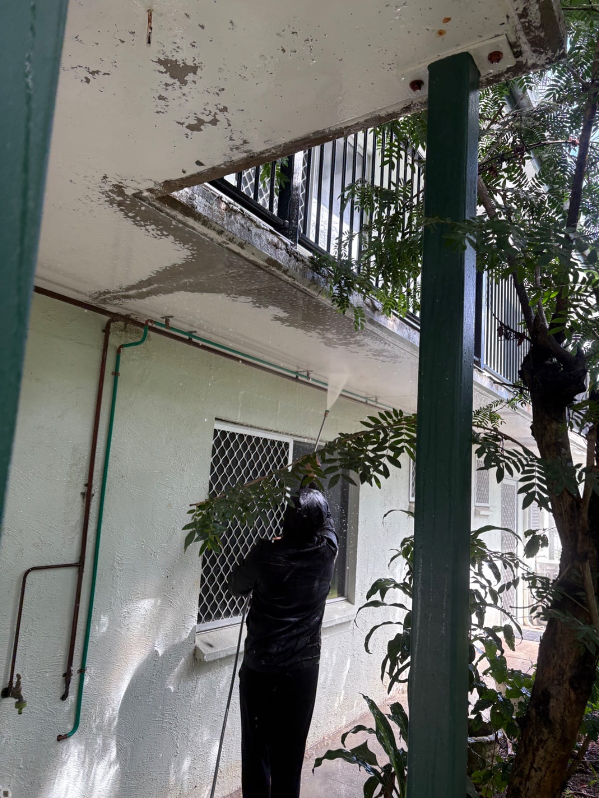 Before the repaint at the San Elena apartments, Holloways Beach