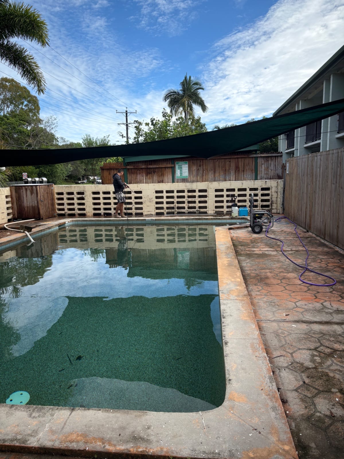 Before the repaint at the San Elena apartments, Holloways Beach